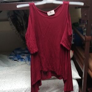 Cold shoulder blouse